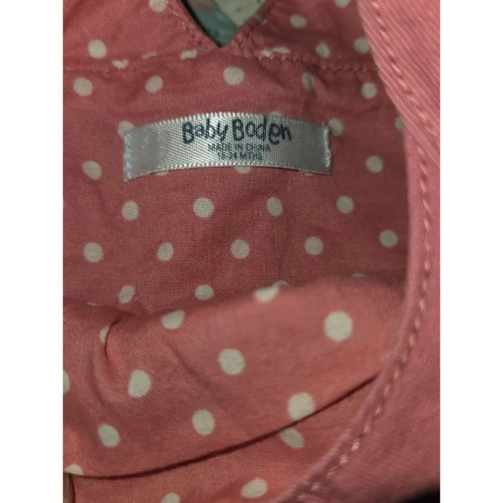 Mini Boden Pink Jumper Dress Duck Horse 18-24 Months